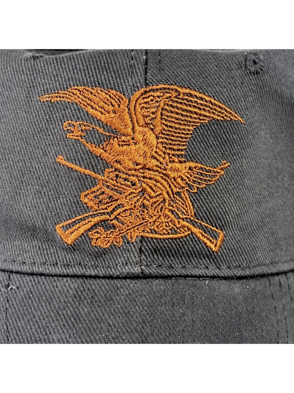 Men's NRA Eagle Est. 1871 Patriotic Black Hook & Loop  Strapback Hat Cap